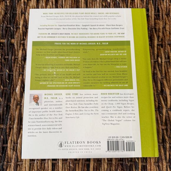 The How Not to Die Cookbook: 100+ Recipes to Help Prevent and Reverse Disease - Picture 2 of 2